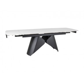 Стол обеденный SIGNAL ARMANDO белый/черный 160-240/90